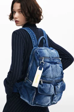Mochilas|Mochilas-Desigual Mochila L denim