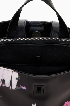 Mochilas|Mochilas-Desigual Mochila mini efecto piel