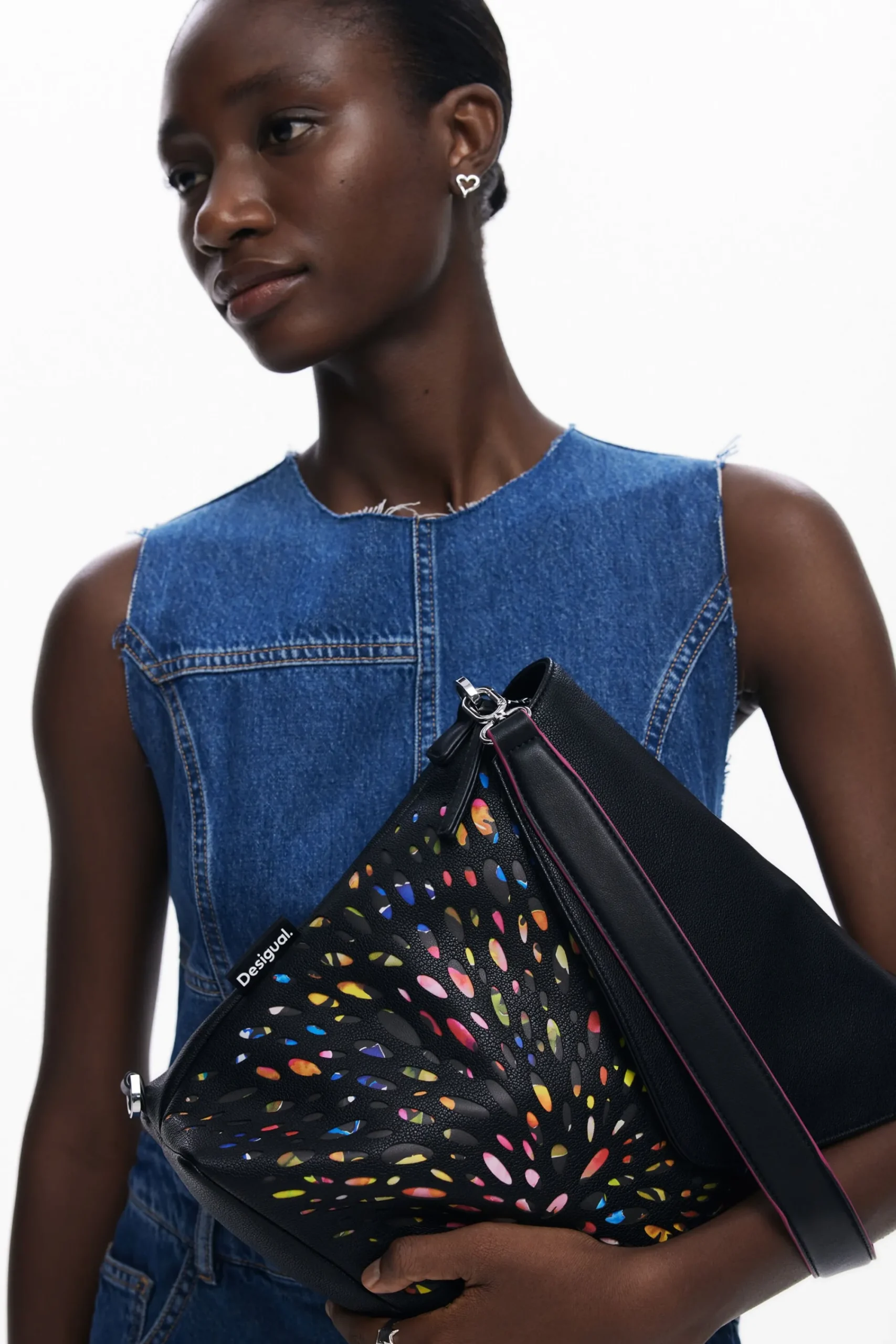 Mochilas|Mochilas-Desigual Mochila mini troquelada