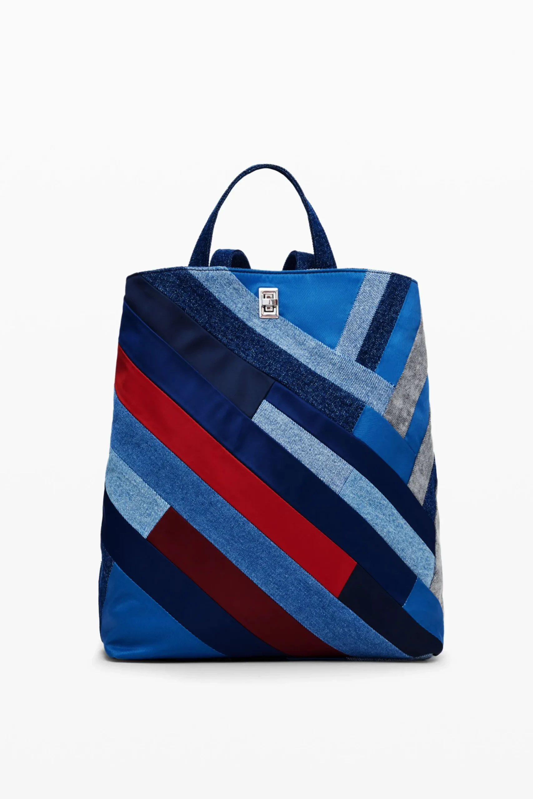 Mochilas|Mochilas-Desigual Mochila parches denim