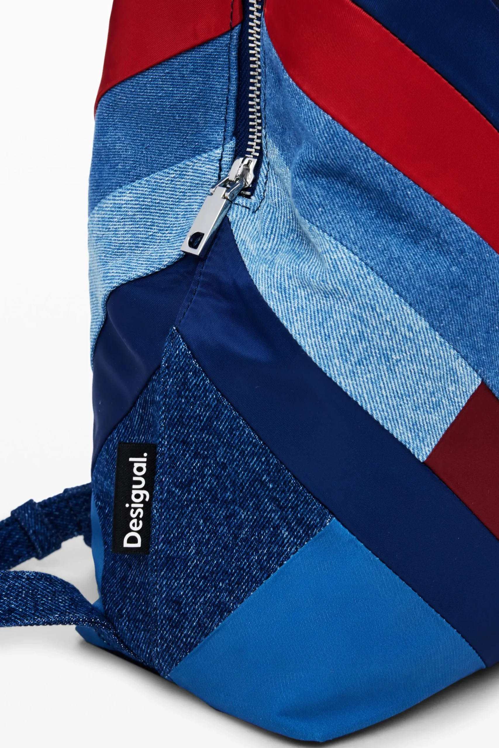 Mochilas|Mochilas-Desigual Mochila parches denim