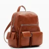 Bolsos De Piel|Mochilas-Desigual Mochila piel multibolsillo