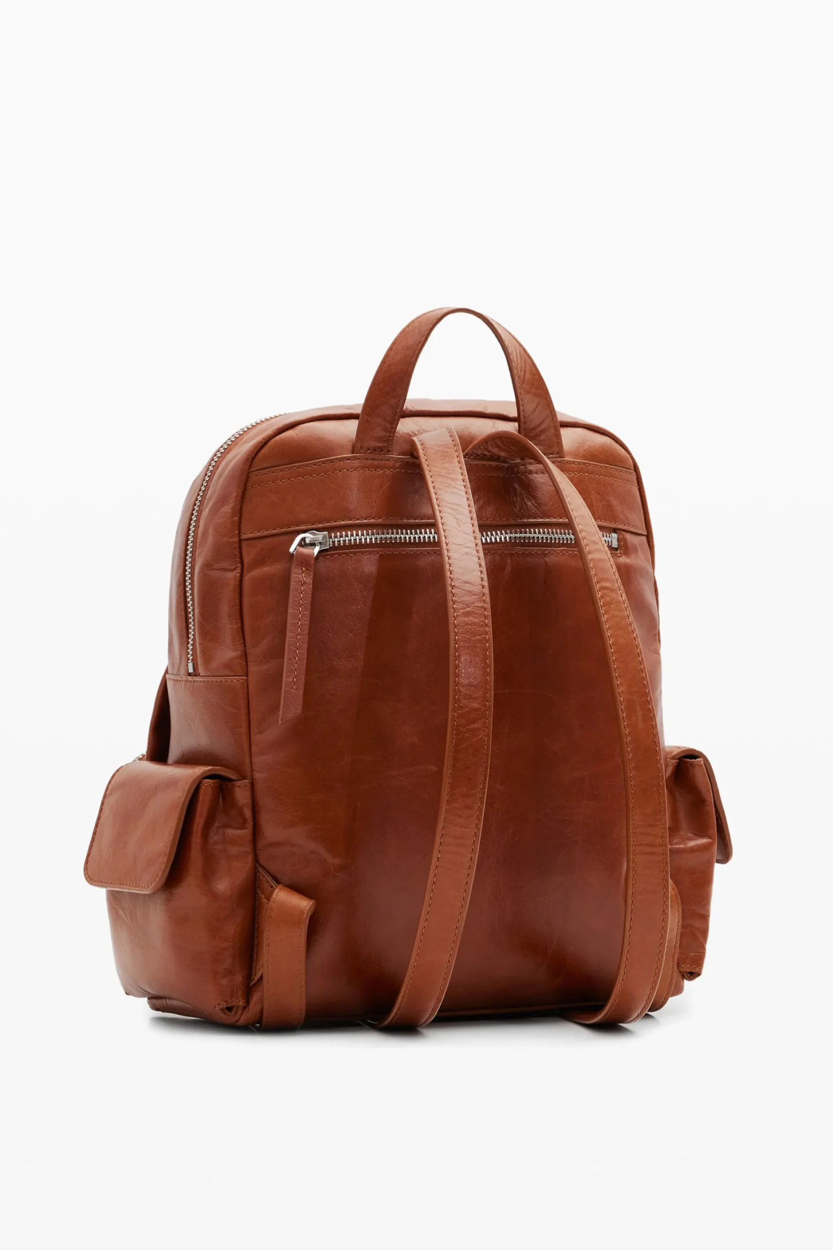 Bolsos De Piel|Mochilas-Desigual Mochila piel multibolsillo