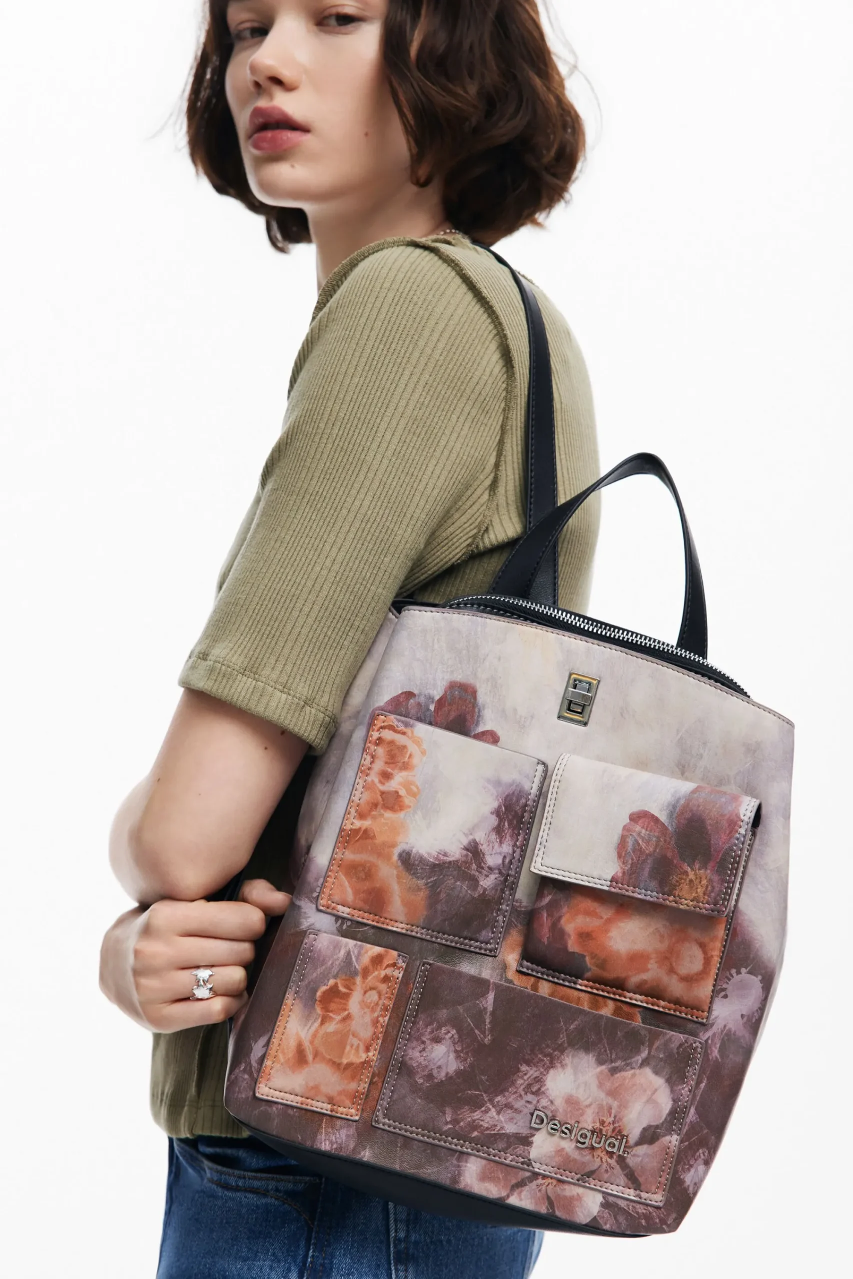 Mochilas|Mochilas-Desigual Mochila S bolsillos