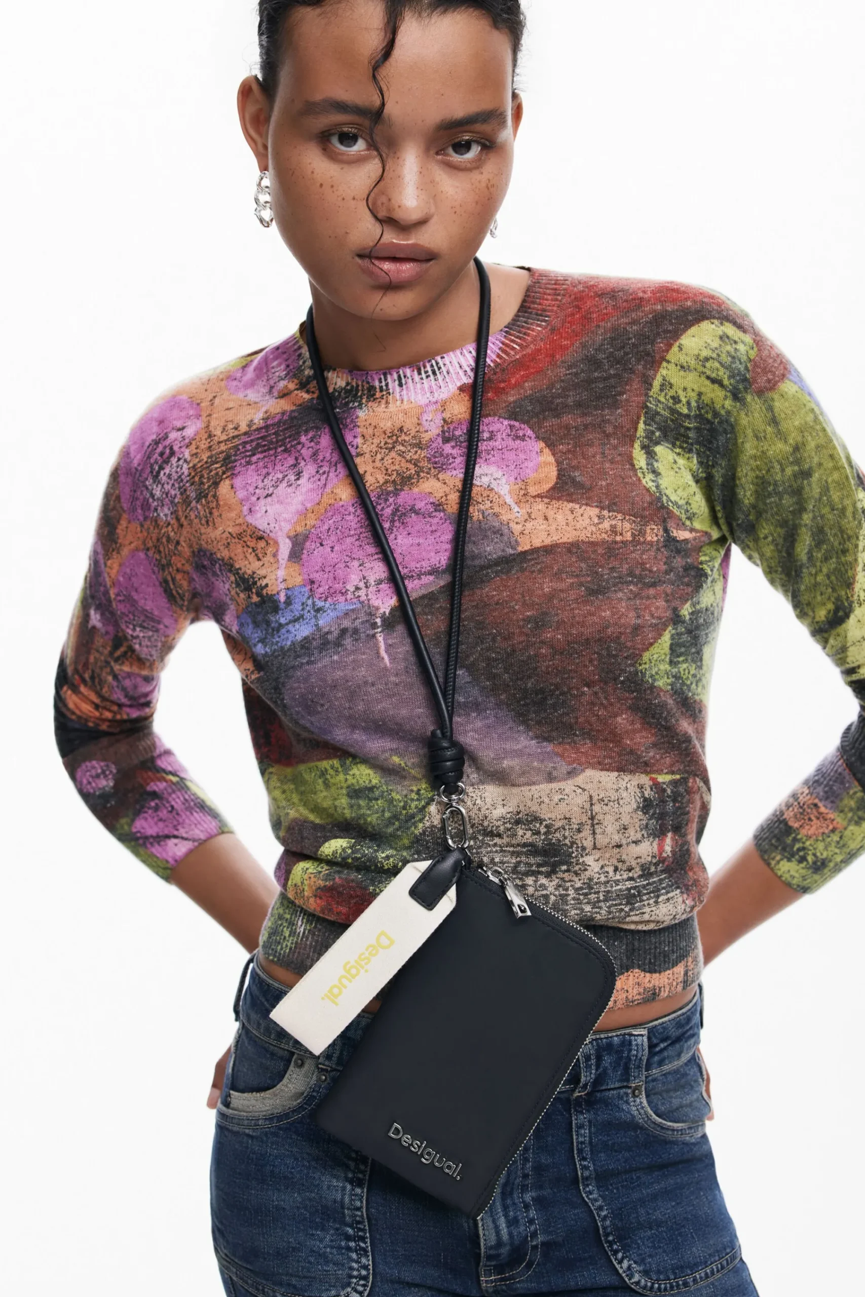 Monederos|Monederos-Desigual Monedero de nylon cremallera