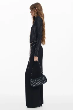 Pantalones|Vestidos Y Monos-Desigual Mono híbrido combinado