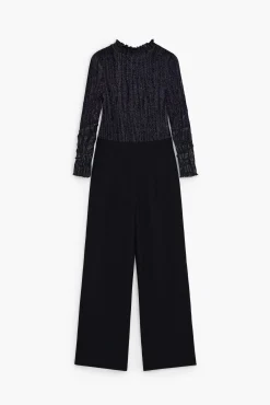 Pantalones|Vestidos Y Monos-Desigual Mono híbrido combinado