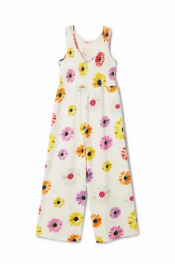 Faldas Y Pantalones|Vestidos-Desigual Mono largo tirantes margaritas