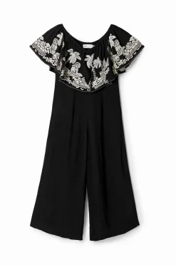 Pantalones-Desigual Mono midi palmeras Stella Jean