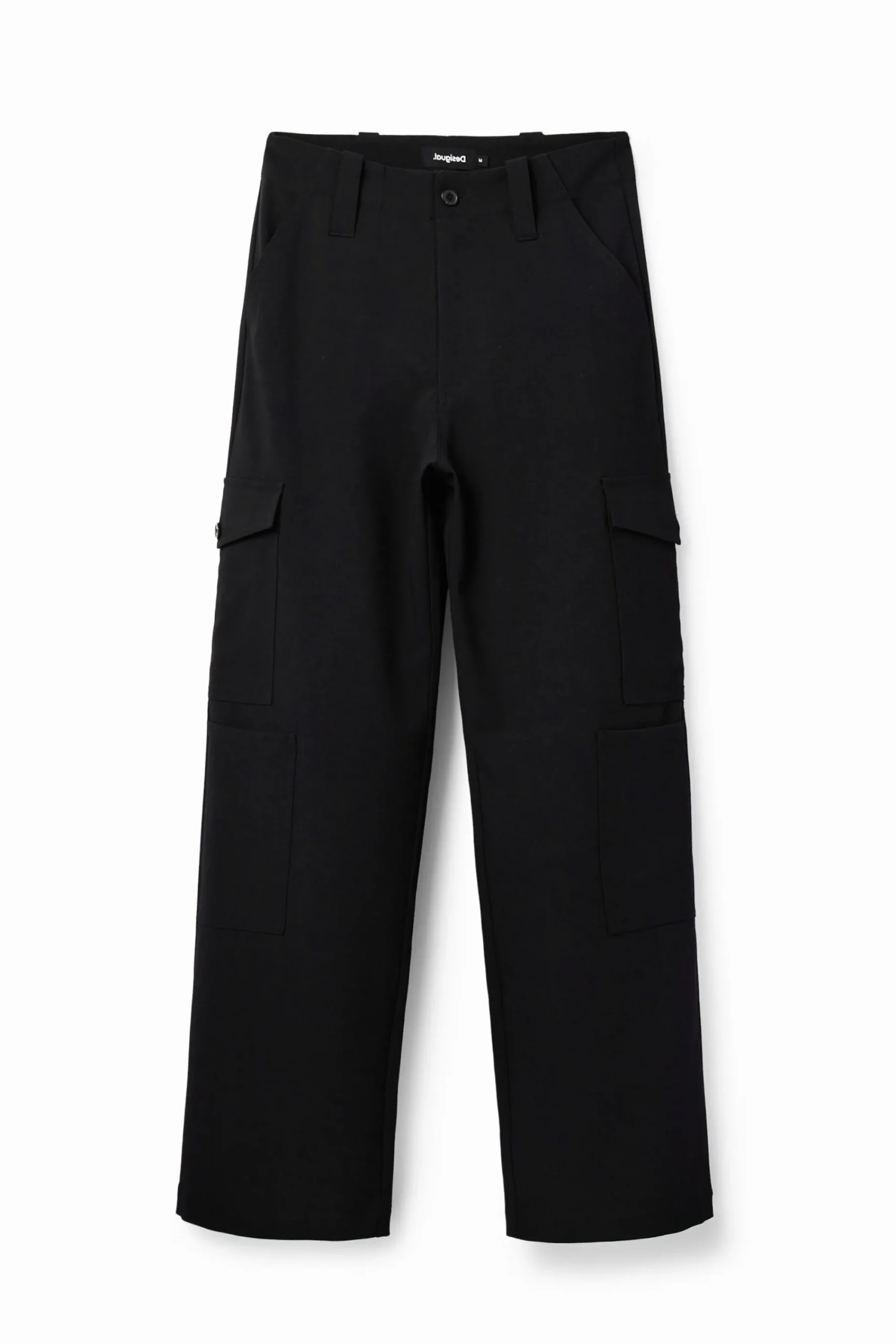 Pantalones-Desigual Pantalón cargo fluido
