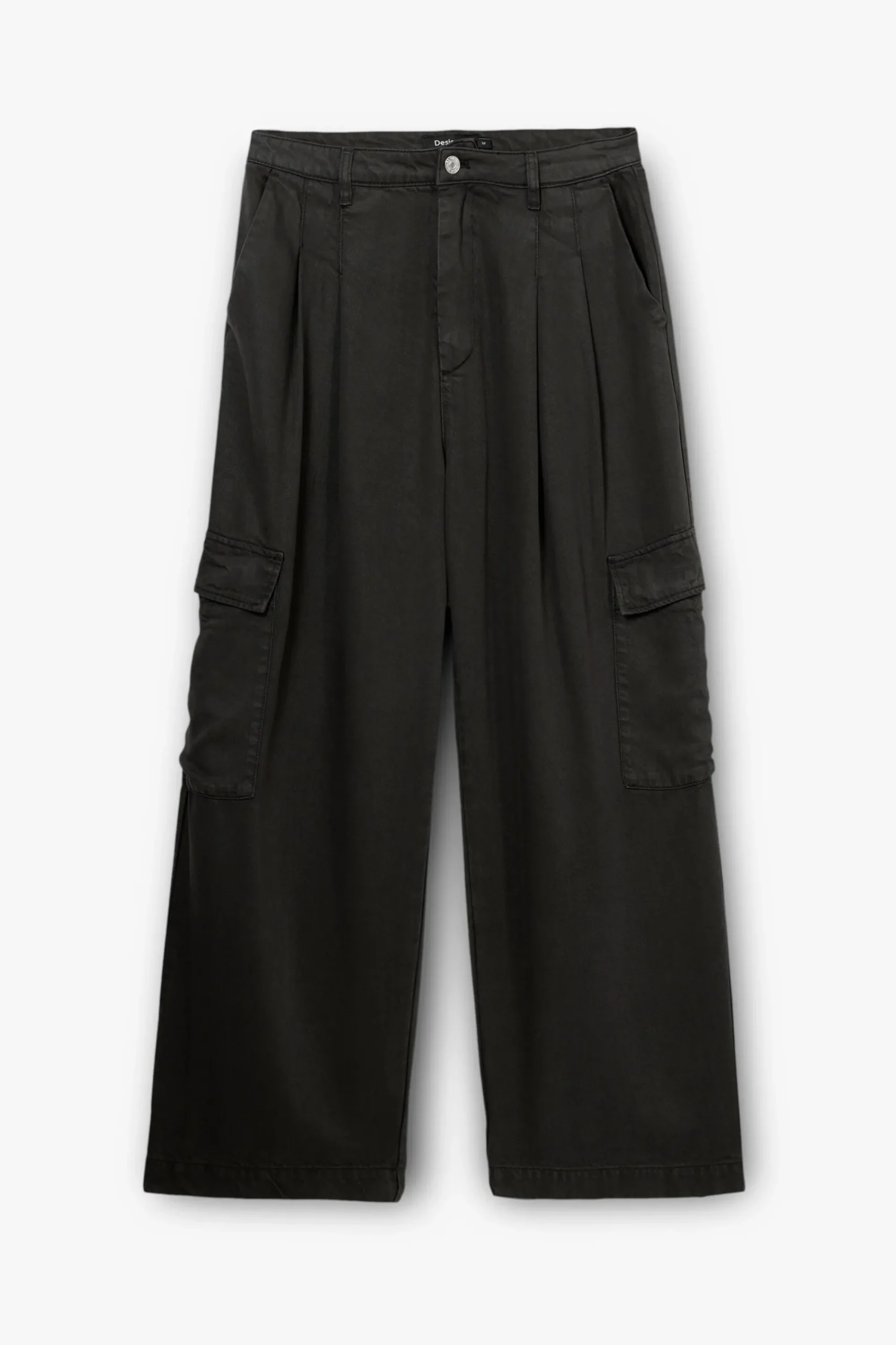Pantalones-Desigual Pantalón cargo fluido