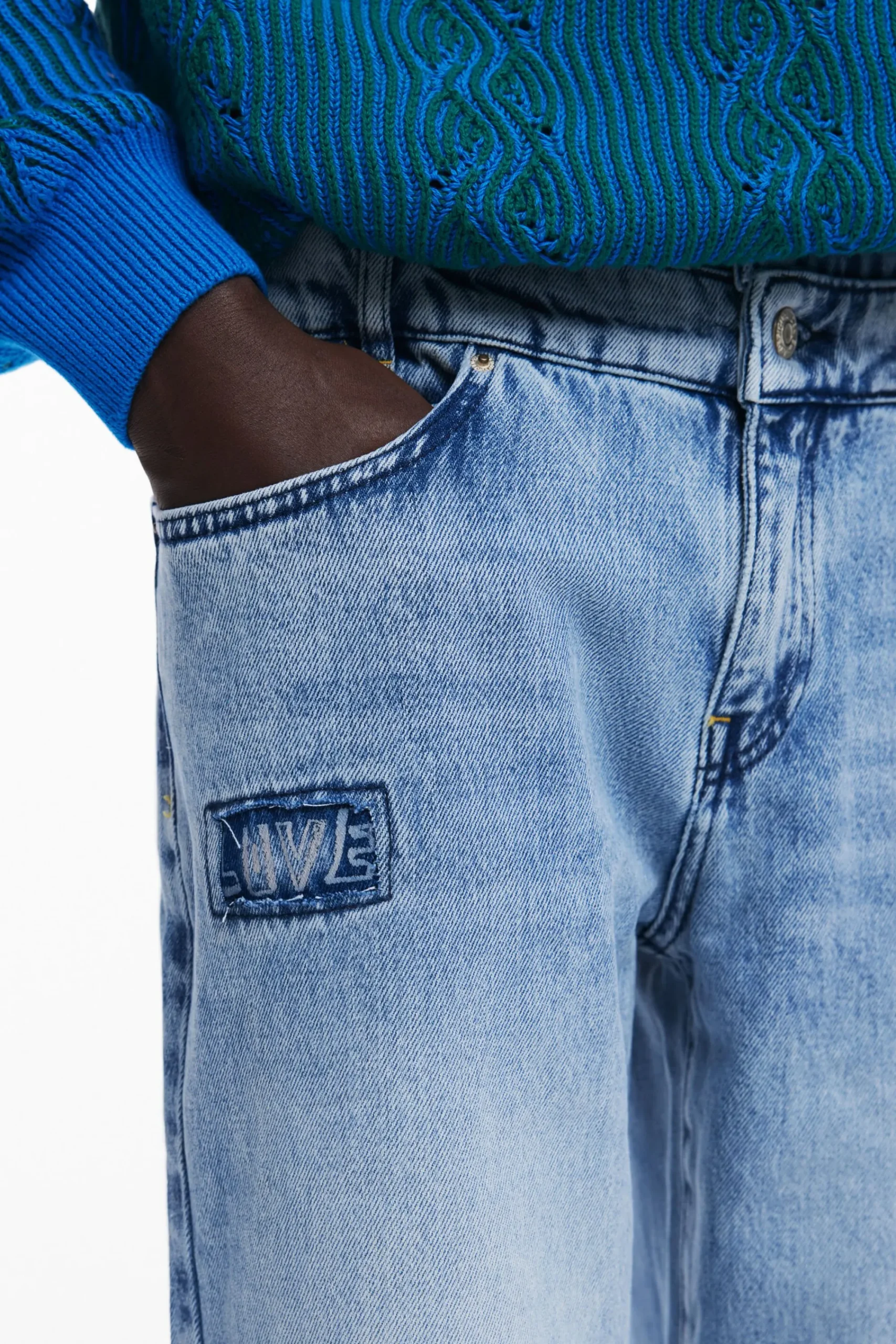 Jeans Y Pantalones-Desigual Pantalón doble cintura