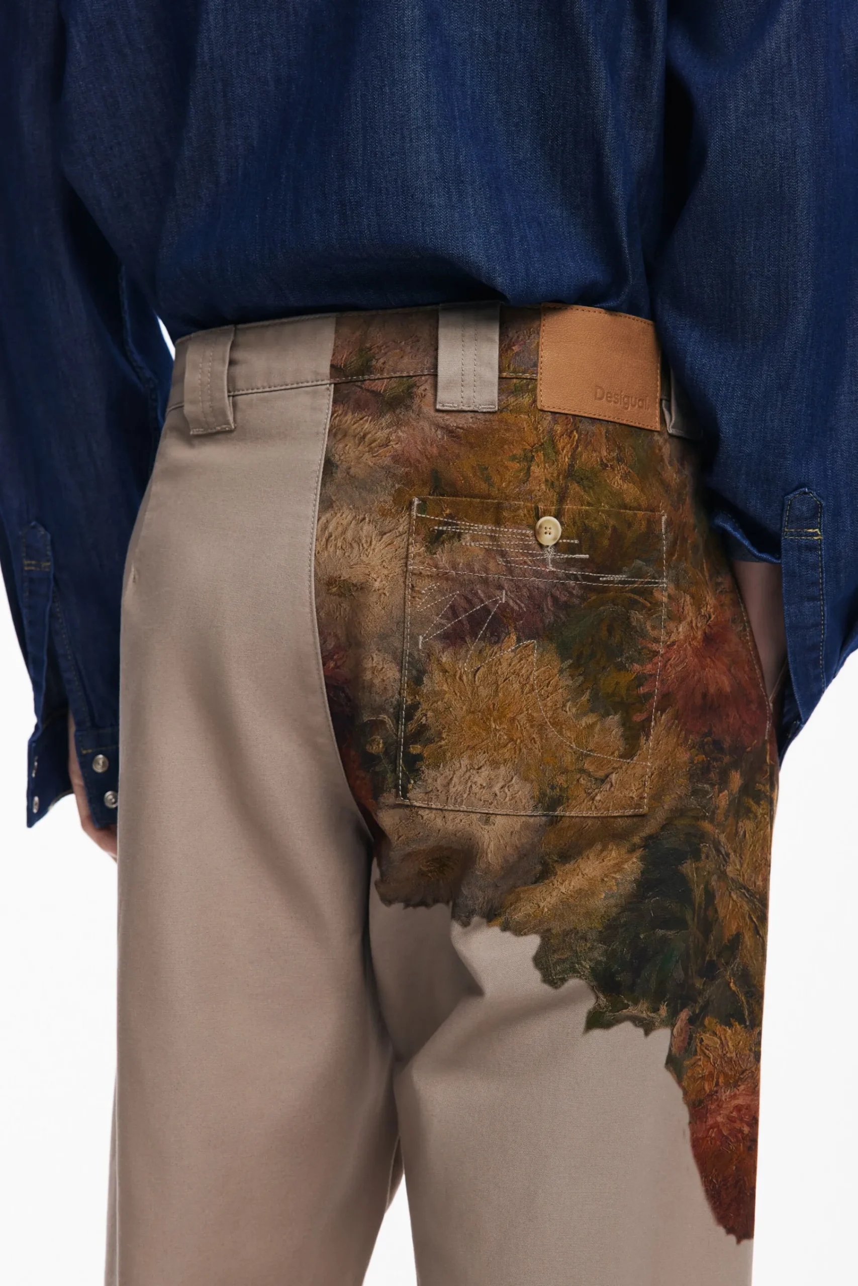 Jeans Y Pantalones-Desigual Pantalón estampado flores