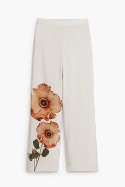 Pantalones-Desigual Pantalón flores