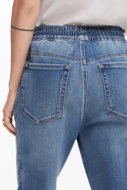 Pantalones|Vaqueros-Desigual Pantalón jogger denim