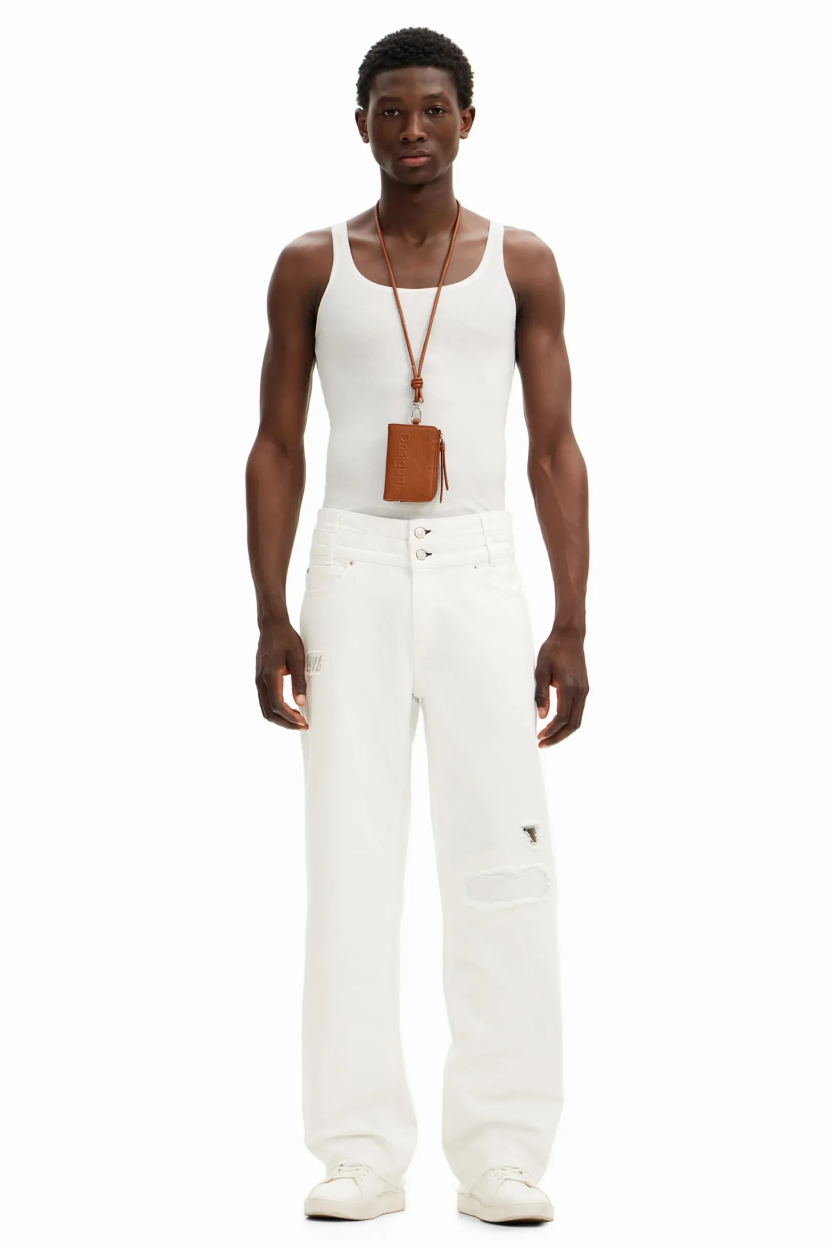 Jeans Y Pantalones-Desigual Pantalón largo denim
