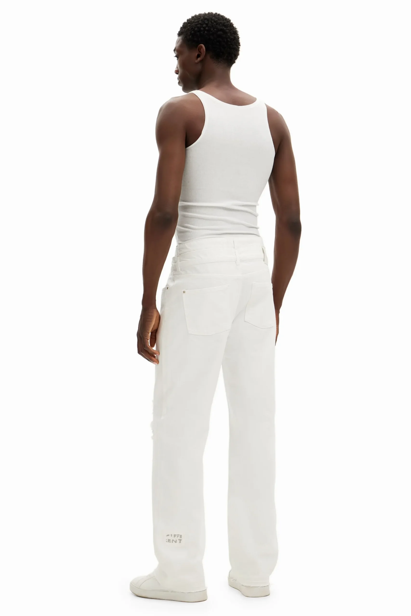 Jeans Y Pantalones-Desigual Pantalón largo denim