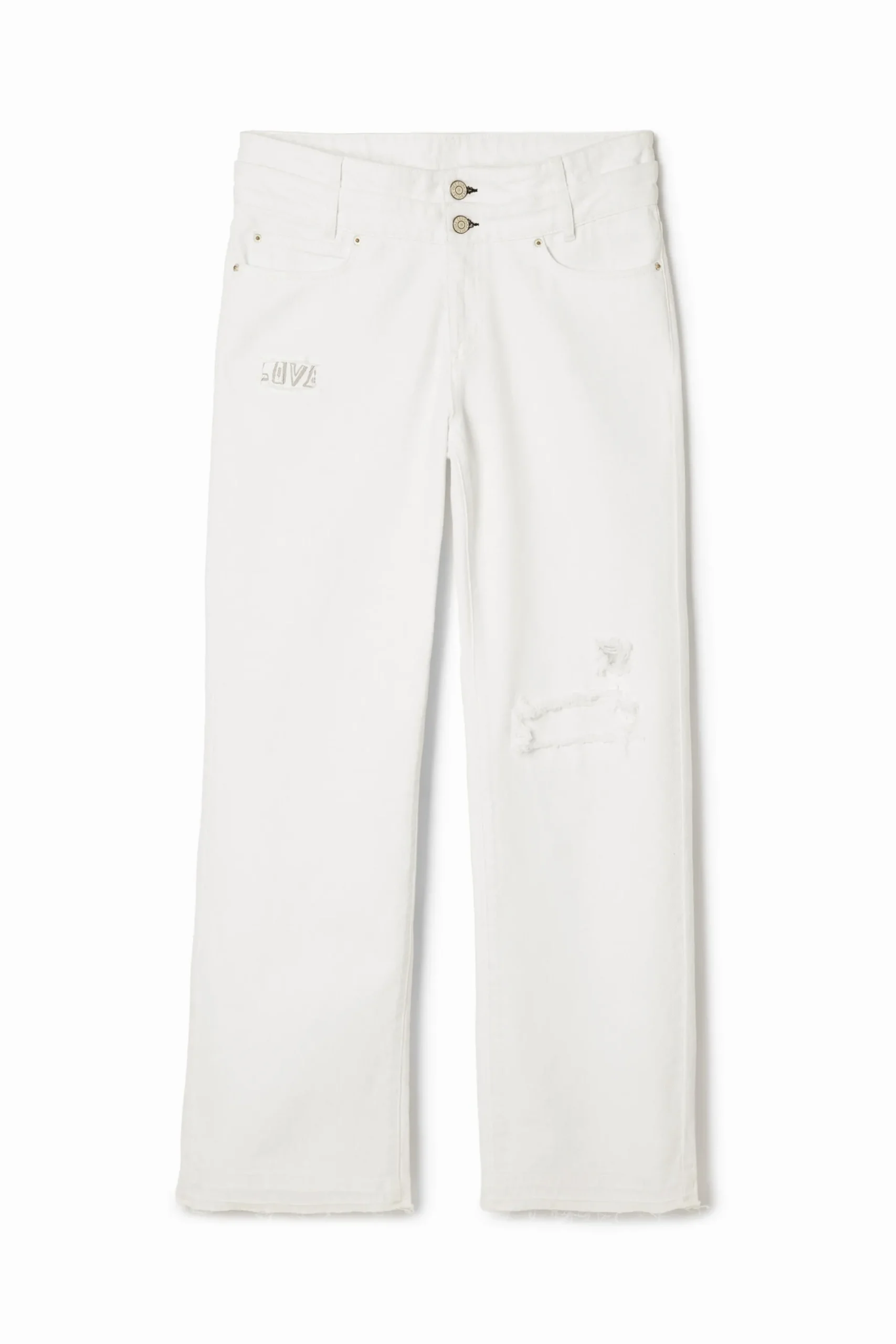 Jeans Y Pantalones-Desigual Pantalón largo denim