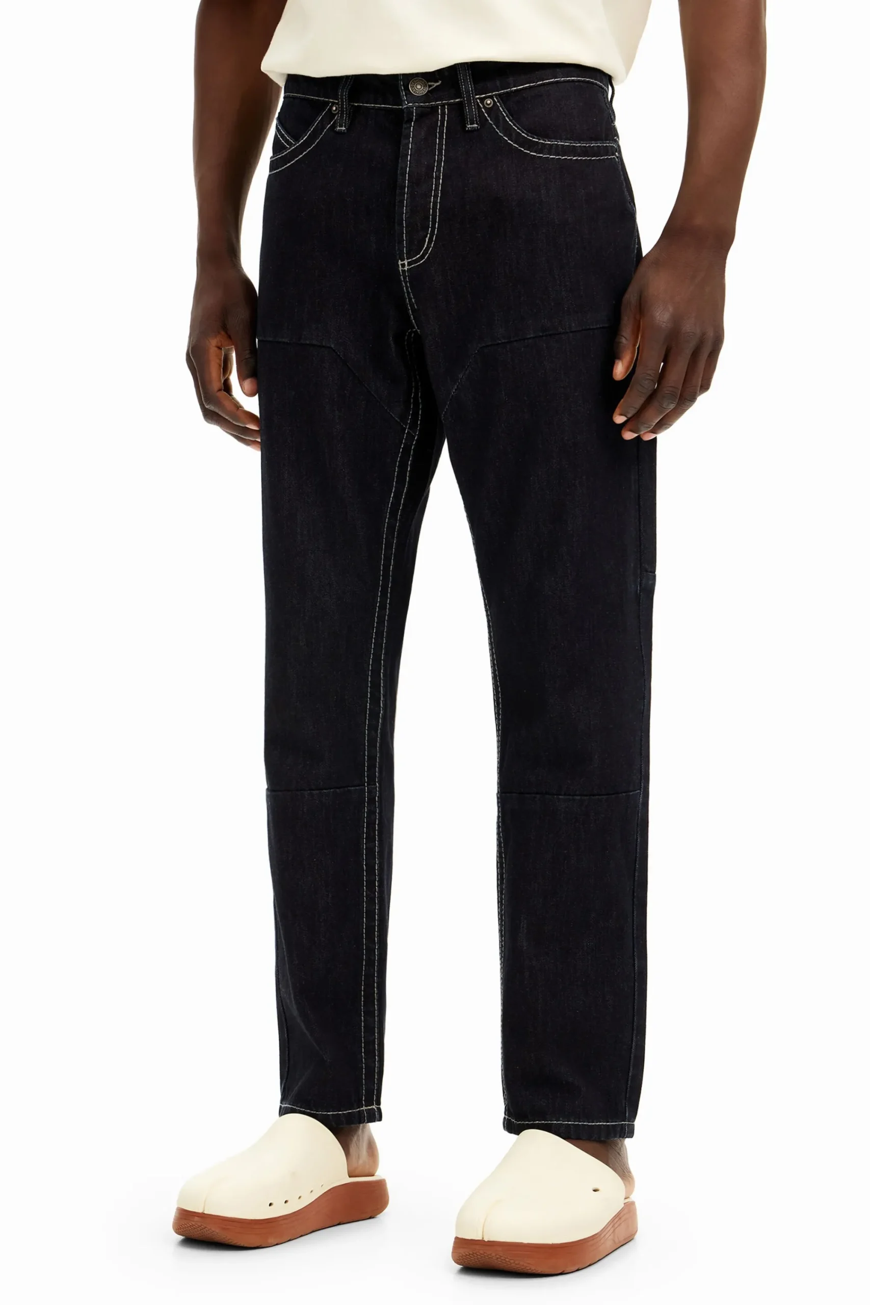 Jeans Y Pantalones-Desigual Pantalón largo denim bolsillos