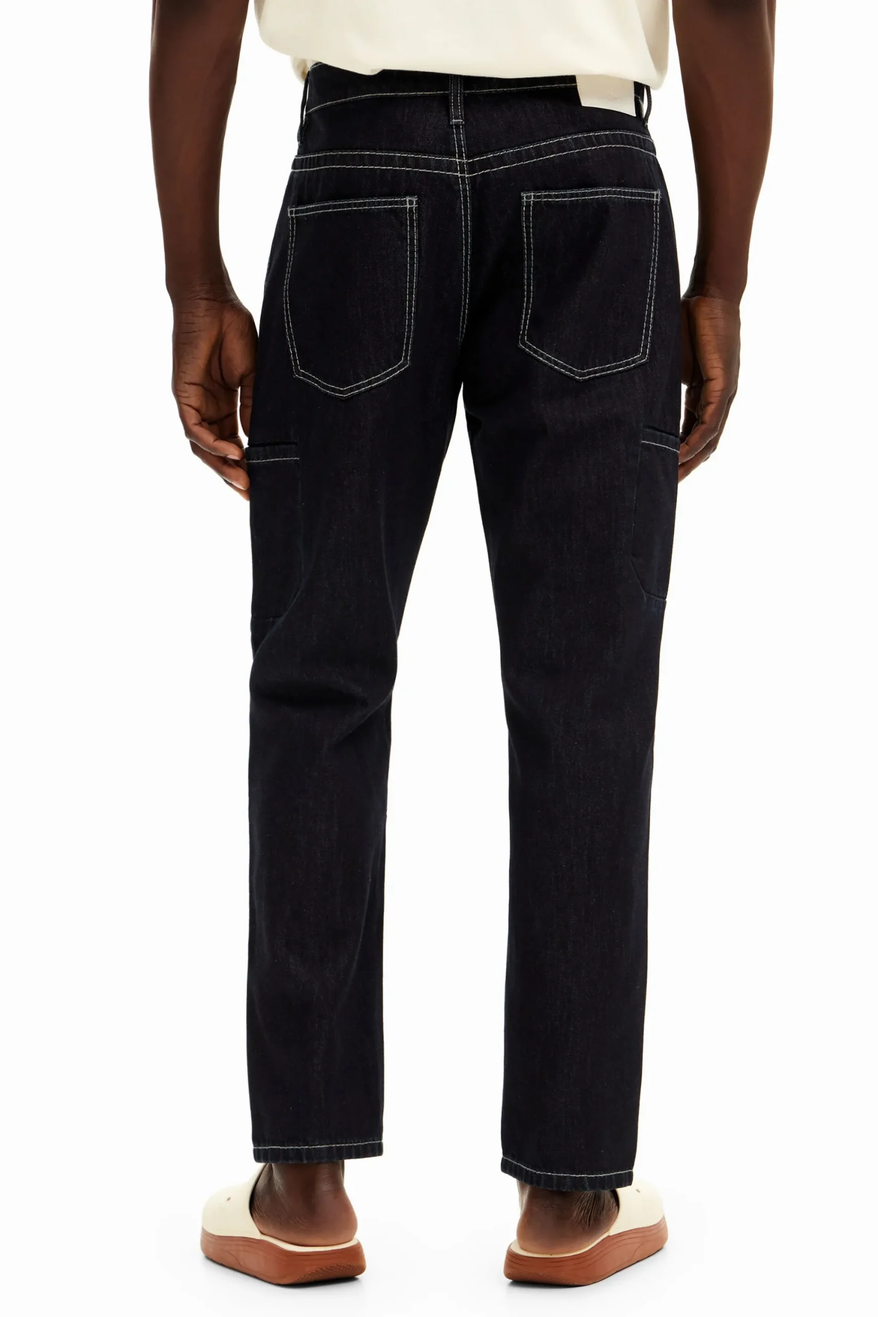 Jeans Y Pantalones-Desigual Pantalón largo denim bolsillos