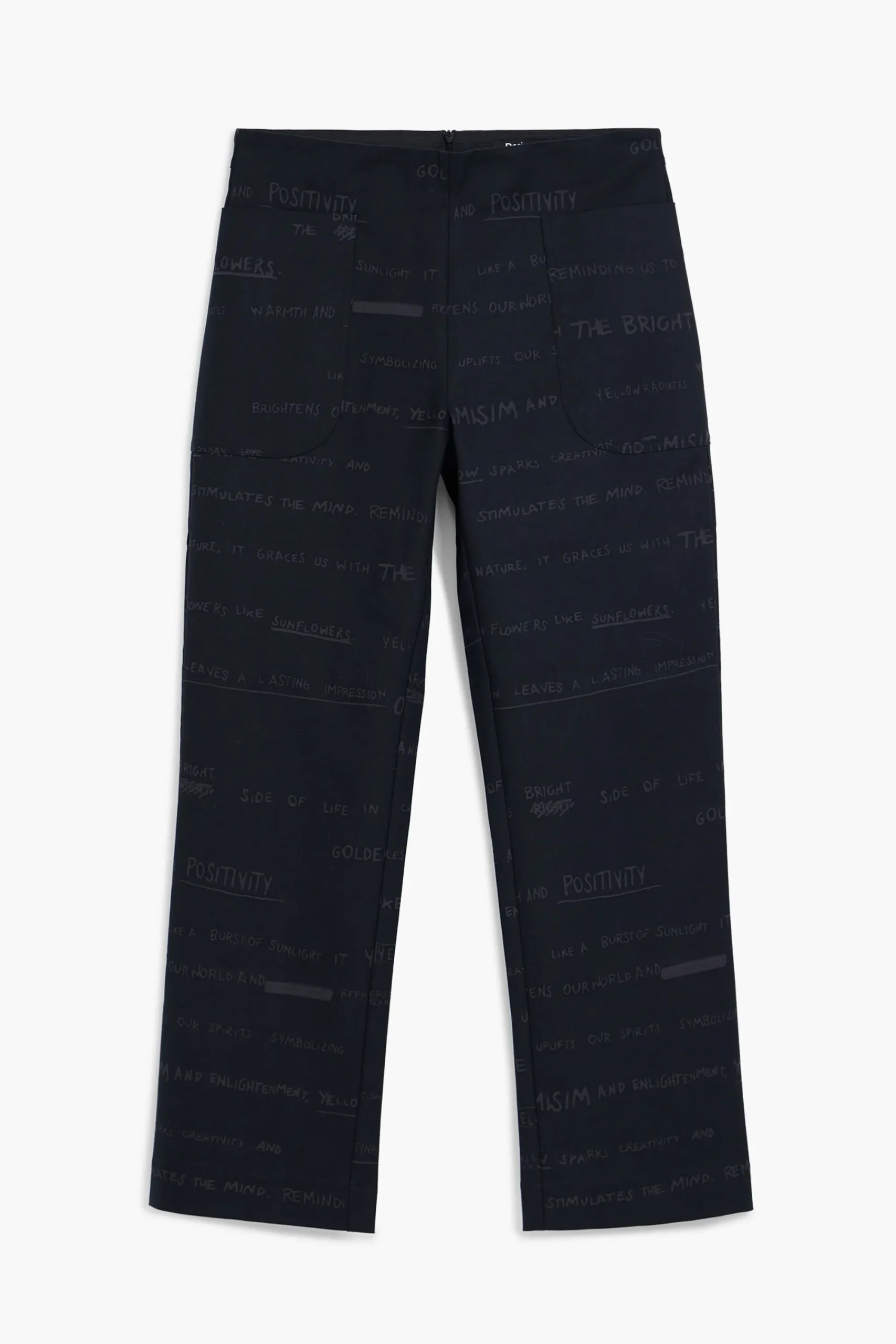 Pantalones-Desigual Pantalón largo frases