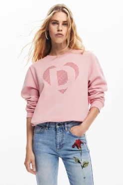 Vaqueros|Pantalones-Desigual Pantalón vaquero rosa