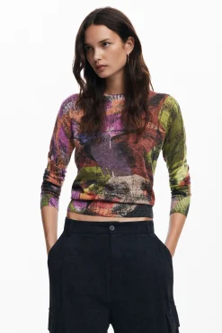 Pantalones-Desigual Pantalones cargo estampado M. Christian Lacroix