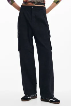 Pantalones-Desigual Pantalones cargo estampado M. Christian Lacroix