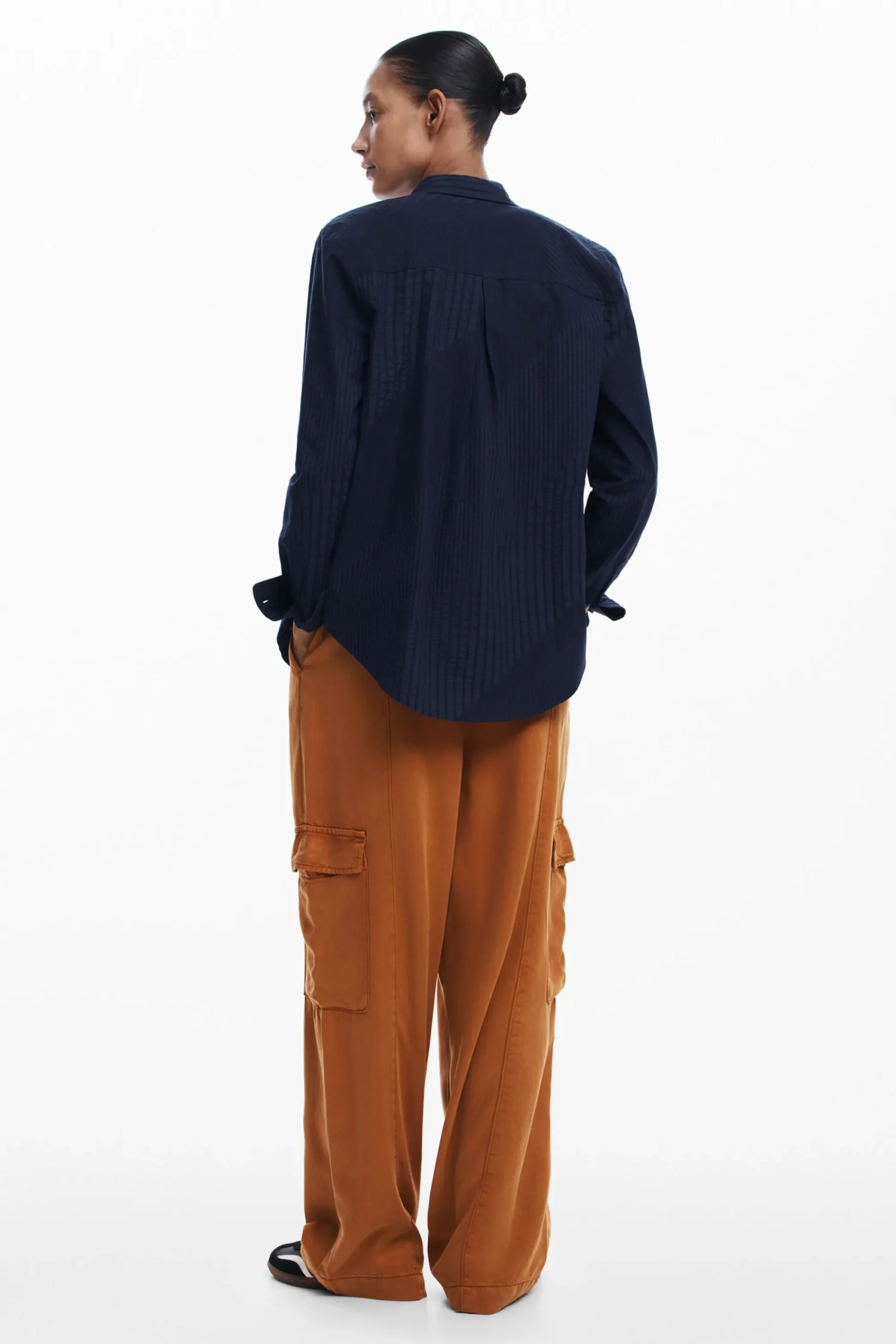 Pantalones-Desigual Pantalones cargo fluidos