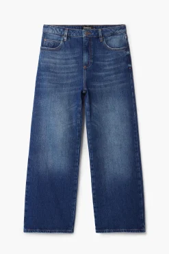 Vaqueros|Pantalones-Desigual Pantalones culotte rosa
