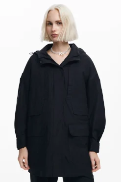 Abrigos Y Chaquetas-Desigual Parka forro multibolsillo