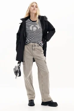 Abrigos Y Chaquetas-Desigual Parka impermeable capucha