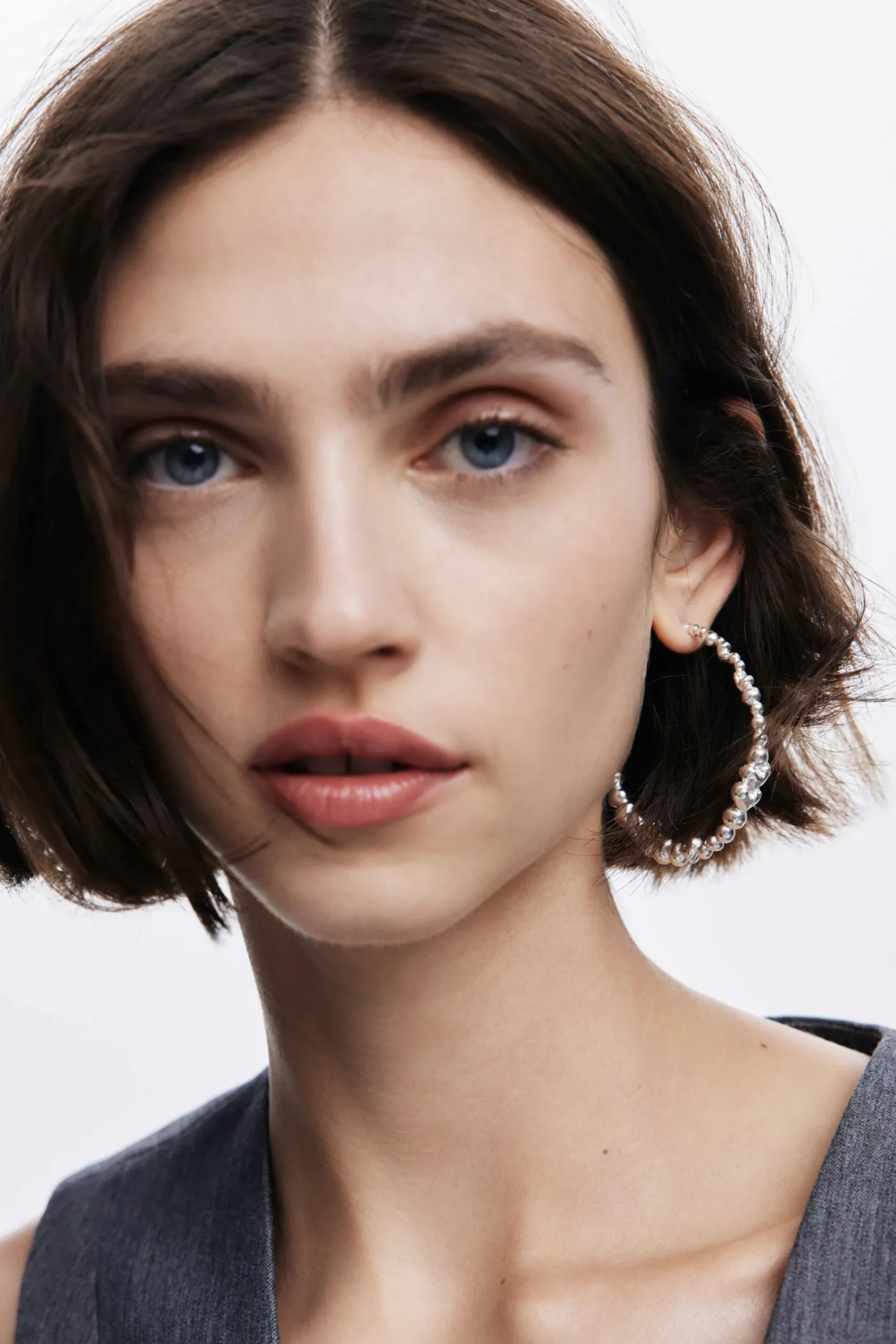 Joyería-Desigual Pendientes aro corazones bañado en plata Zalio