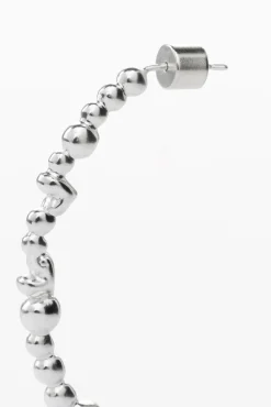Joyería-Desigual Pendientes aro corazones bañado en plata Zalio