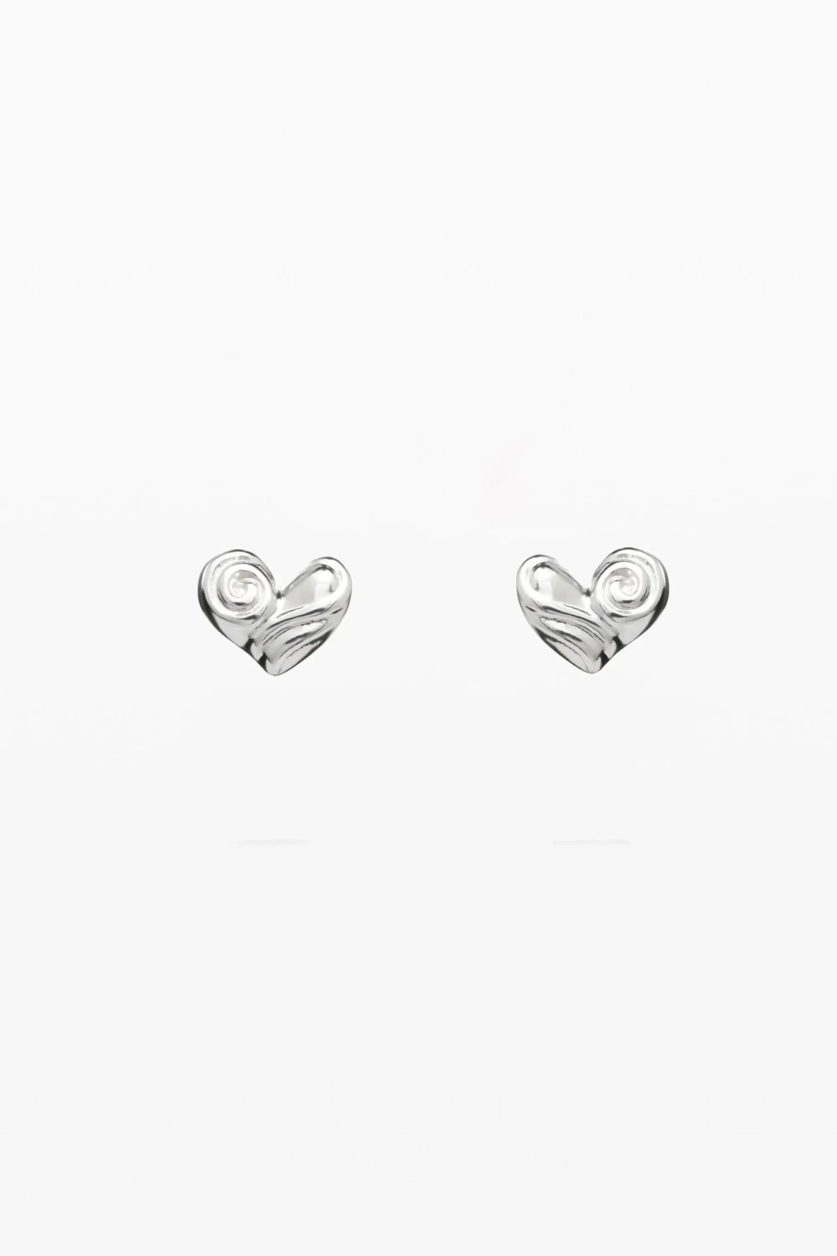 Joyería-Desigual Pendientes botón corazón baño plata Zalio