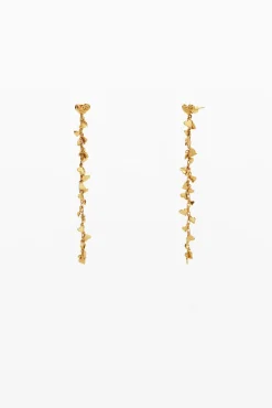 Joyería-Desigual Pendientes cascada baño oro Zalio