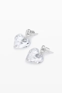 Joyería-Desigual Pendientes cristal morado Zalio