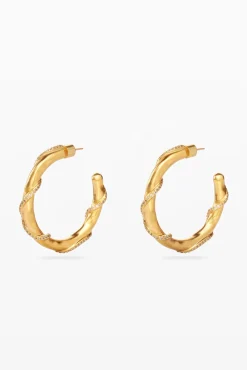 Joyería-Desigual Pendientes cristales baño oro Zalio