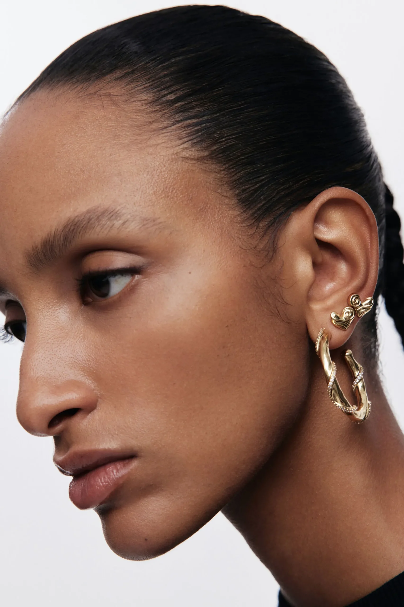 Joyería-Desigual Pendientes cristales baño oro Zalio