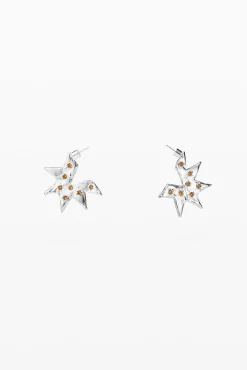 Joyería-Desigual Pendientes  en forma de estrella plata Zalio