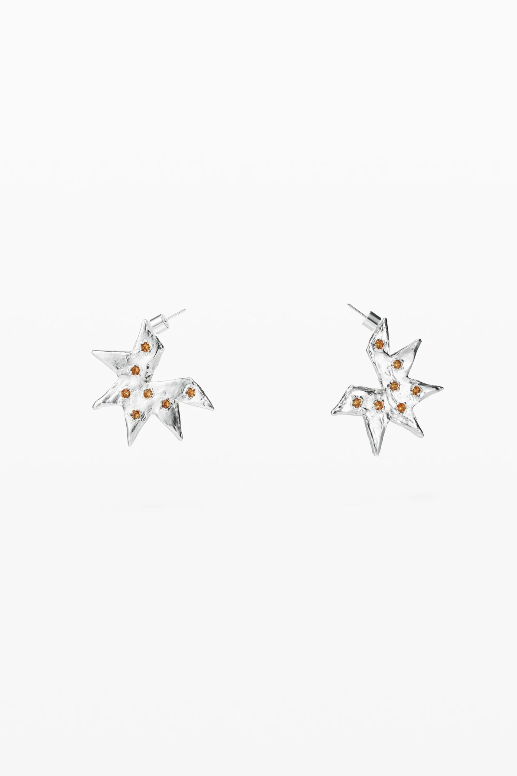 Joyería-Desigual Pendientes en forma de estrella plata Zalio