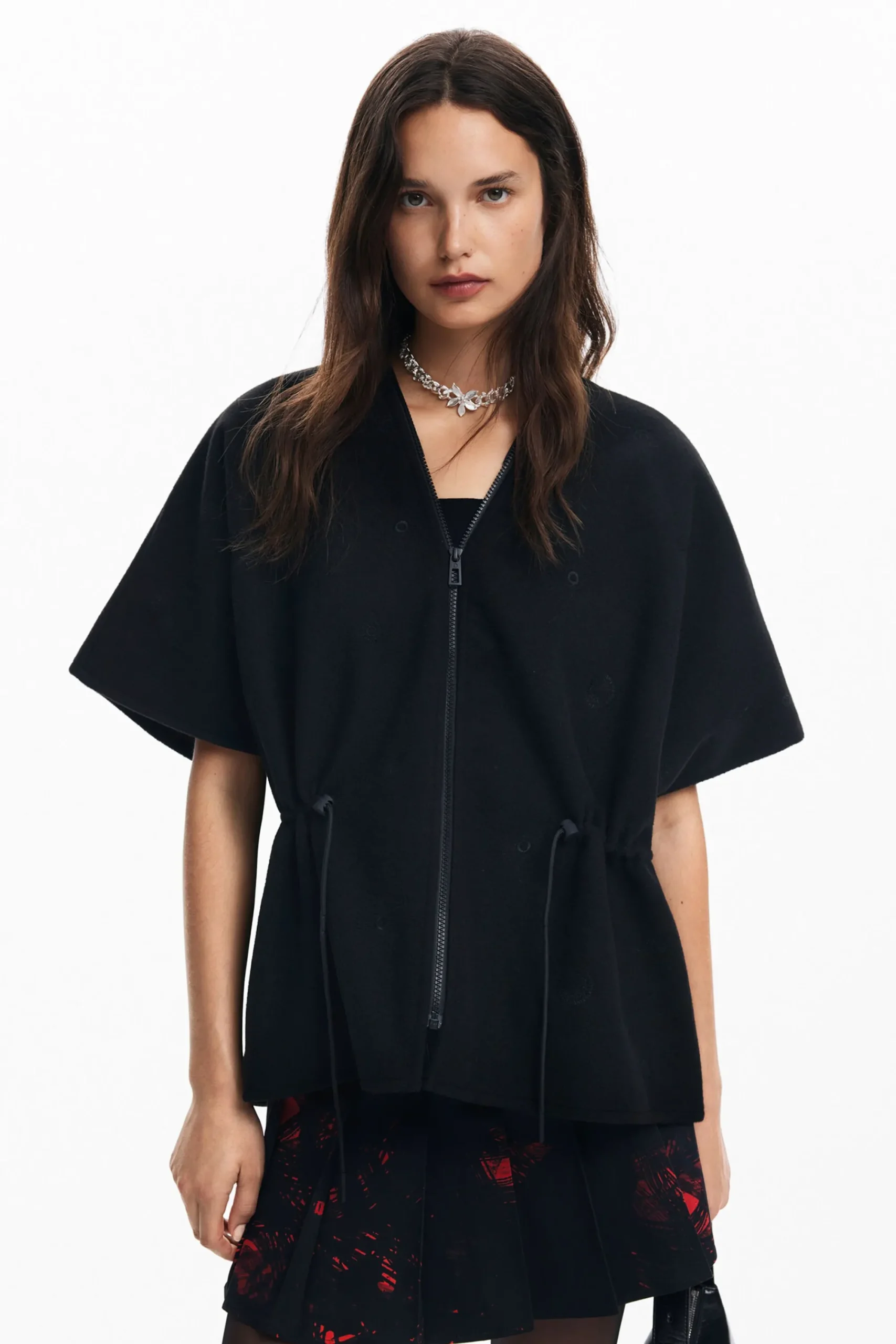 Bufandas Y Pañuelos|Ponchos-Desigual Poncho ajustable
