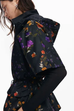 Bufandas Y Pañuelos|Ponchos-Desigual Poncho cremallera pétalos
