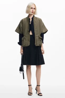 Bufandas Y Pañuelos|Ponchos-Desigual Poncho nylon ajustable