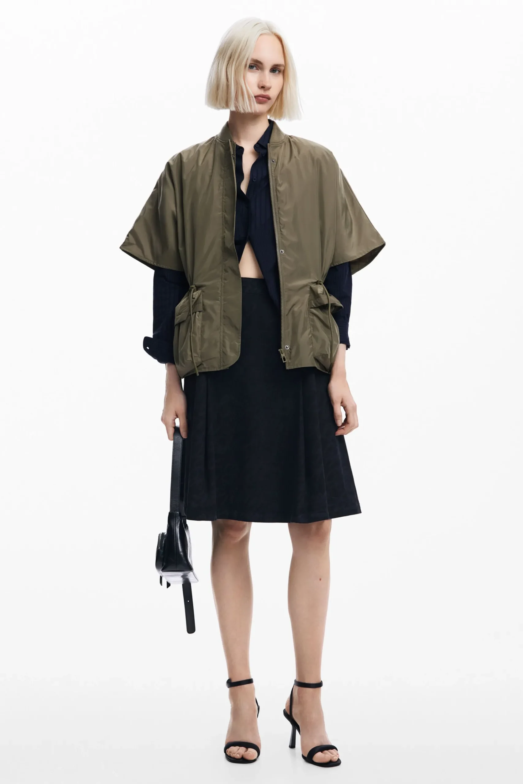 Bufandas Y Pañuelos|Ponchos-Desigual Poncho nylon ajustable