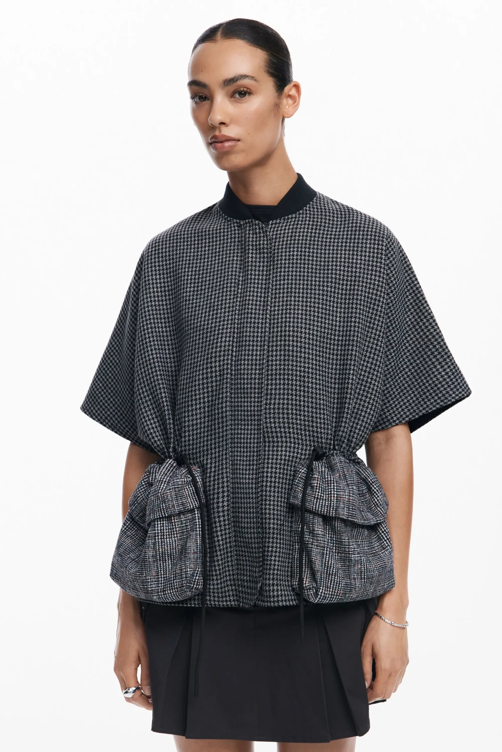 Abrigos Y Chaquetas|Bufandas Y Pañuelos-Desigual Poncho pata de gallo
