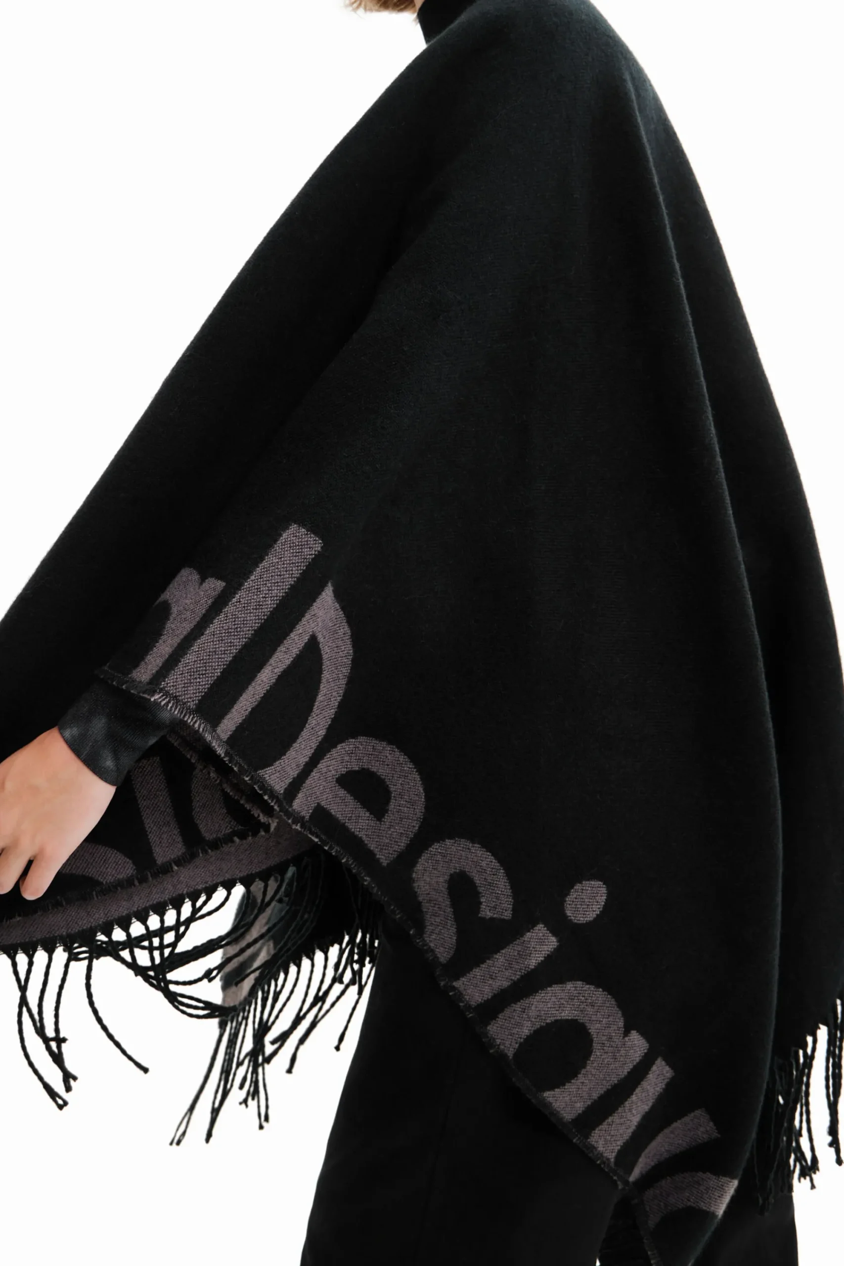 Bufandas Y Pañuelos-Desigual Poncho reversible