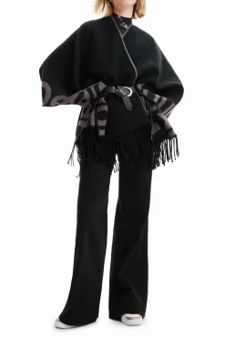 Bufandas Y Pañuelos-Desigual Poncho reversible
