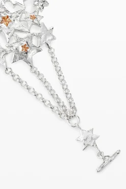 Joyería-Desigual Pulsera de cadenas estrellas Zalio