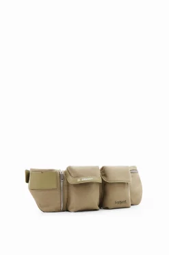 Bolsos-Desigual Riñonera M canvas bolsillos